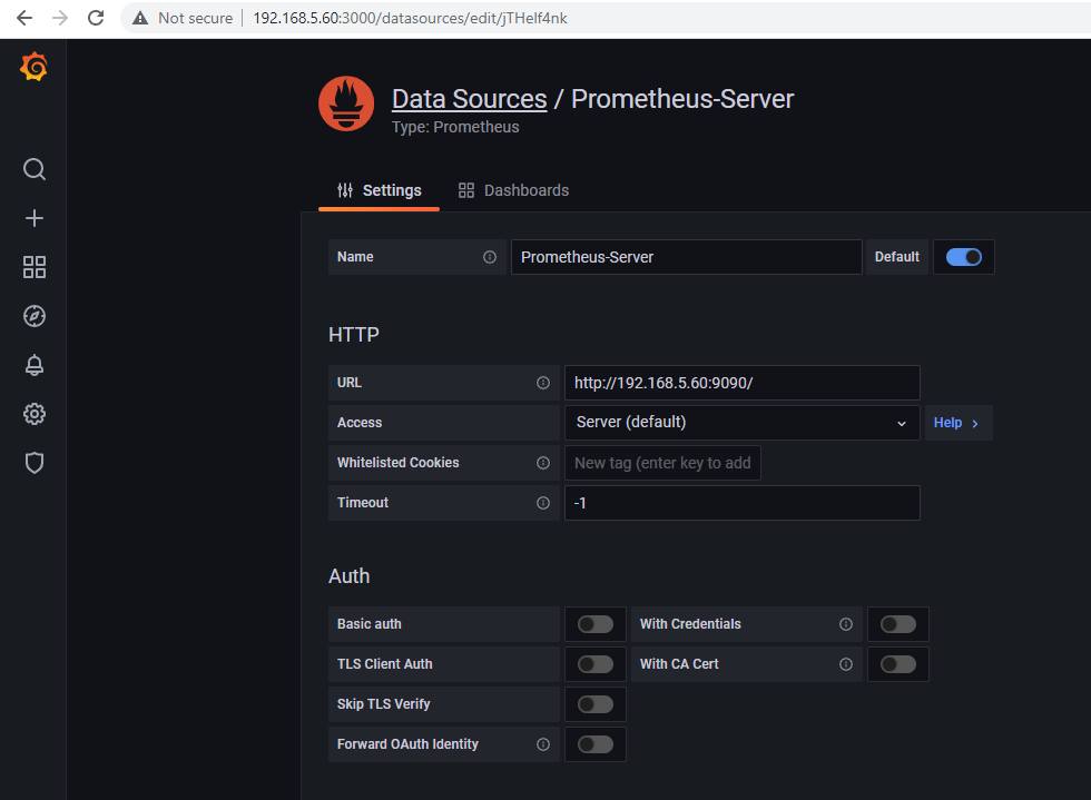 Grafana - Data Sources