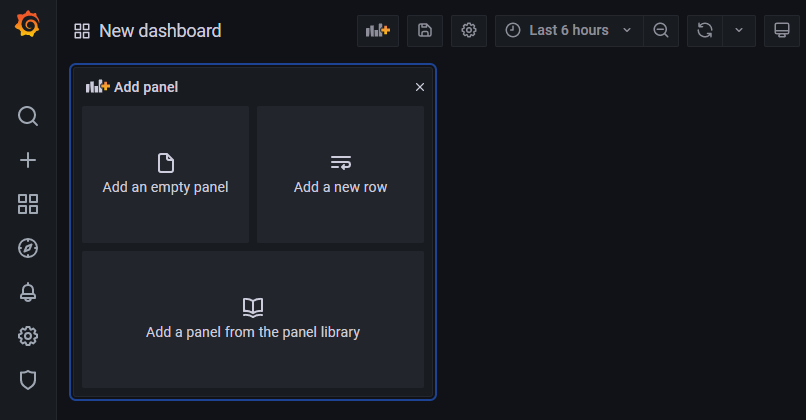 Grafana - New Dashboard