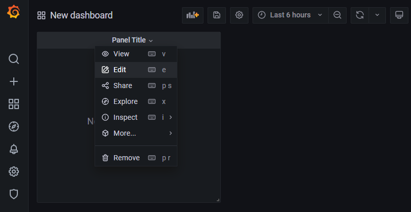 Grafana - Edit Panel